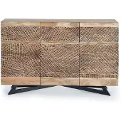 GINER Y COLOMER Sideboard „Yakarta“ aus Akazienholz, 90 cm x 140 cm x 40 cm