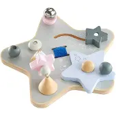 Schmidt Selecta bellybutton Sternchenspiel, Mobiles Erlebnisbrett, Motorikbrett, Motorik Spielzeug, 19 cm, 64029