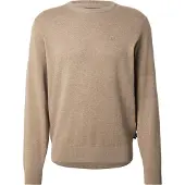 Bugatti Rundhalspullover "Regular Fit" Basic Essential aus reiner Baumwolle