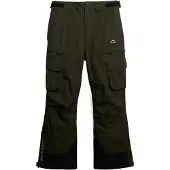 Superdry für Herren. MS110195A Ultimate Freestyle Skihose grün (XL), Sportlich, Polyester, Schnee, Draußen