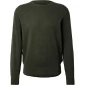Bugatti Rundhalspullover "Regular Fit" Basic Essential aus reiner Baumwolle