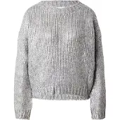 Rich & royal Strickpullover in Metallic-Optic, kastiger Schnitt, Grobstrick