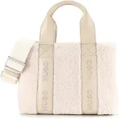 HUGO Tote Bag aus Teddy mit Details aus Kunstleder Grösse ONESI