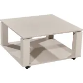 Bega Couchtisch ROMY aus Melamin und MDF, mobil, mit 1 Ablage, Farbe Kaschmir