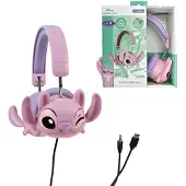 Lexibook - Disney Stitch Angel faltbarer kabelgebundener Kopfhörer mit sicherer Lautstärkebegrenzung