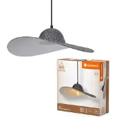 Ledvance Decor Filzhut-Pendelleuchte 1XE27 Dunkelgrau