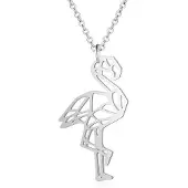 JVD Playful silver flamingo pendant SVLP0555XH20000