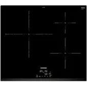 Siemens iQ300 EH631BDB6E, Schwarz, Integriert, 59 cm, Zonen-Induktionskochfeld, Keramik, 3 Zone(n)