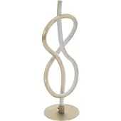 Eglo LED Tischlampe Novafeltria, Tischleuchte, Nachttischlampe aus Stahl, Aluminium und Kunststoff, Wohnzimmerlampe in Nickel-Matt, Weiß, mit Schalter