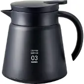Hario Insulated Server V60-03 Edelstahl 800 ml schwarz