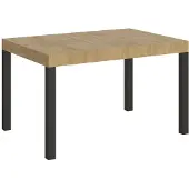 Itamoby Ausziehbarer Tisch 90x130/390 cm Everyday Gestell Eiche Natur Anthrazit