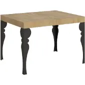 Itamoby Ausziehbarer Tisch 80x120/204 cm Gestell Paxon Eiche Natur Anthrazit