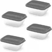 Kadax Lebensmittelbehälter-Lunchboxen 5X0,75L Lunchbox mit Deckel-Set