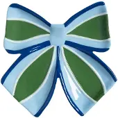 &Klevering - Ribbon Dekoschale, blue/green