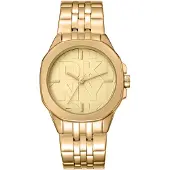 DKNY Damenuhr Quarzuhr gold onesize Damen 34 DK1L012M0065