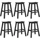 vidaXL Garten Bar Set 6 stk. Schwarz HDPE