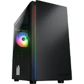 Cougar PURITY RGB, Mini Tower, PC, Schwarz, micro ATX, Mini-ITX, Multi, 16 cm