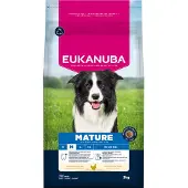 Eukanuba Mature Medium Breeds Chicken 3 kg Trockenfutter für ältere Hunde mittelgroßer Rassen, reich an frischem Huhn