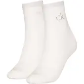 Calvin Klein Socken "CK WOMEN SHORT SOCK 2P SHINY LOGO" 2 Paar, 1x mit Glitzer-Logo