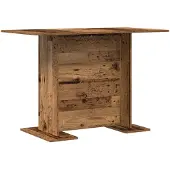 vidaXL Esstisch 110 x 60 x 75 cm Holzwerkstoff Altholz Rechtwinklig