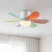 LumenXL Bunter Deckenventilator Swift inkl. Lampe und Fernbedienung
