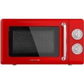 Cecotec 01705, Arbeitsplatte, Solo-Mikrowelle, 20 l, 700 W, Drehregler, Rot