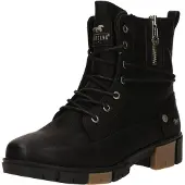 Mustang Damen Stiefelette mit Farbakzentsohle 15M0322001, Größe:40 EU, Farbe:Schwarz