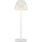 Globo Lora LED Tischleuchte 1W Warmweiss Weiss Matt, Metall Ø13,5cm 58456W