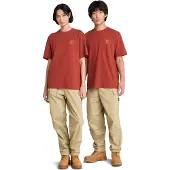 Timberland T-Shirt Washed Boot Lab Back Graphic T-Shirt Burnt Henna-S