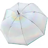 Knirps C.760 Stick Transparent stardust agave