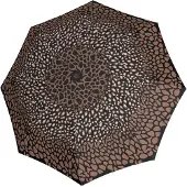 Knirps T.200 Medium Duomatic Umbrella animal mocca