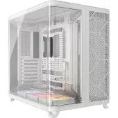 Corsair AIR 5400 RS-R ARGB, Midi Tower, PC, Weiß, ATX, EATX, micro ATX, Mini-ITX, Stahl, Gehärtetes Glas, Gaming