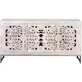 GINER Y COLOMER Sideboard aus Mykonos-Mangoholz, 80 cm x 150 cm x 38 cm