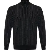 Cipo & Baxx Strickpullover "CP286" 1 Stk. vertikales Rippstrickmuster