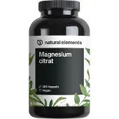 Natural Elements Premium Magnesiumcitrat – 365 Kapseln 2320mg davon 360mg Magnesium/Tagesdosis 325 g