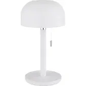 Globo Norman LED Tischleuchte 1,50W CCT IP44 Weiss Matt, Bambus Ø15cm 21016W