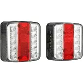 Las Anhänger-Rückleuchte "LED Rückleuchten Set für Anhänger 12V" 2 Stk. Neutralweiß rot