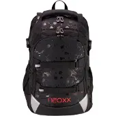 NEOXX Schulrucksack mit Laptopfach Active Pro School Backpack Splash In Black schwarz
