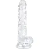 EasyToys - Hoden-Dildo - 17cm (transparent)