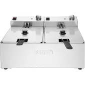 Gastronoble Buffalo Doppel Tank Doppelkorb 2x5Ltr Aufsatzfritteuse 2x2.8kW