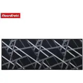 Floordirekt Teppich-Läufer nach Maß Printed Anthrazit mit Streifen
