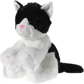 Heunec MISANIMO Glitter-Kitty Babykatze schwarz/weiß Größe 24 cm
