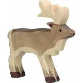 Holztiger Holz Rentier Spielfigur - handgefertigtes und sicheres Spielzeug