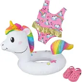 Heless Puppen-Schwimmset Einhorn Henri - Gr. 35-45 cm