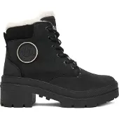 Palladium PALLARISE NBK WL Damen Stiefeletten Schwarz mit weichem Kunstfellfutter, Schnürung und 5 cm Sohle
