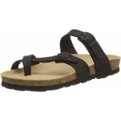 Rohde Damen Zehentrenner Pantolette Alba 5594, Größe:40 EU, Farbe:Schwarz