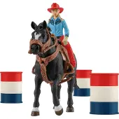 Schleich Cowgirl Barrel Racing Fun, 3 Jahr(e), Mehrfarbig