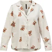Hunkemoller Jacke Flanell-Twill Bär Beige