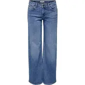 ONLY Weite Jeans "ONLJUDY-O LW WIDE LEG DNM TAI712 NOOS" niedrige Leibhöhe, weite Beinform