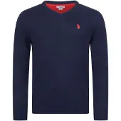 U.s. polo assn. . Herren V-Neck Pullover Classic Fit aus Baumwollmix